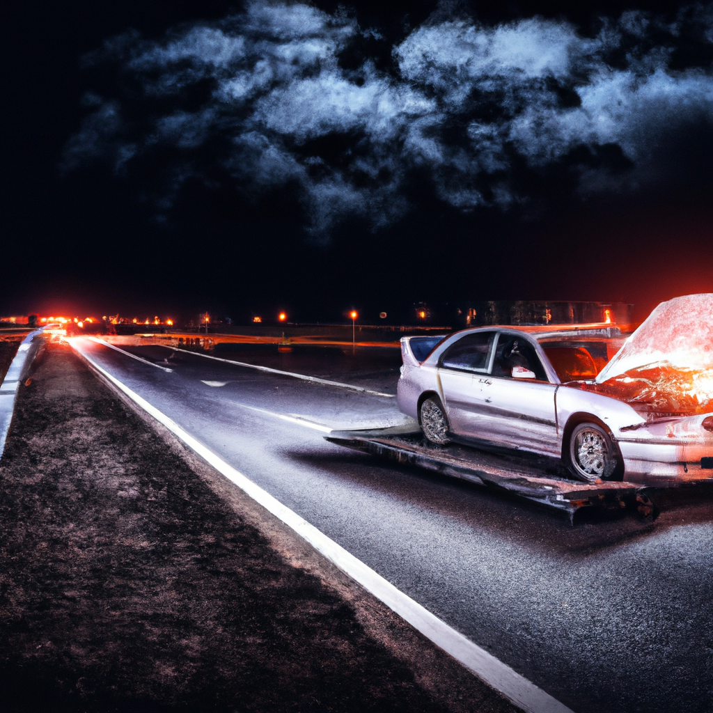 Dramat w środku nocy: 15-latek spowodował wypadek i pożar auta. Miał 1,5 promila