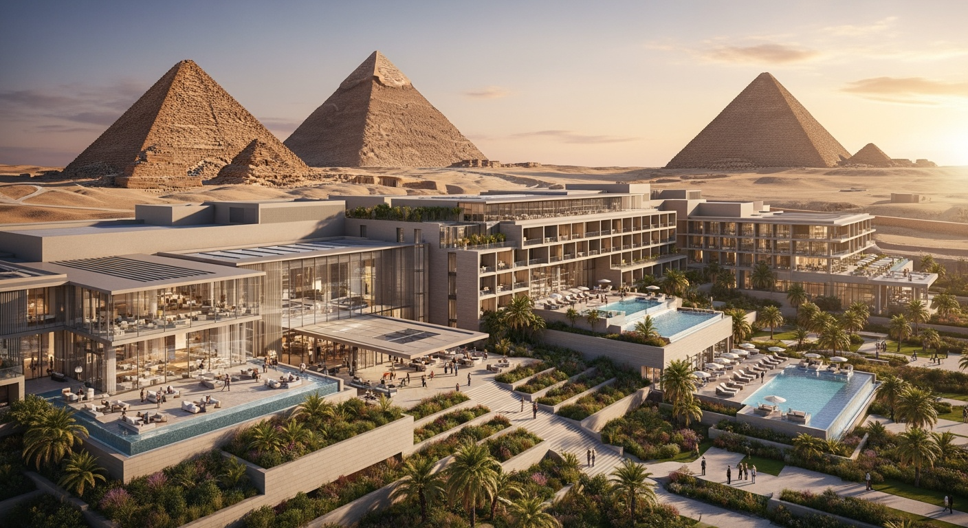 Luksusowy Four Seasons wyrośnie obok piramid. Hotel za 35 hektarów połączy się z Wielkim Muzeum Egipskim