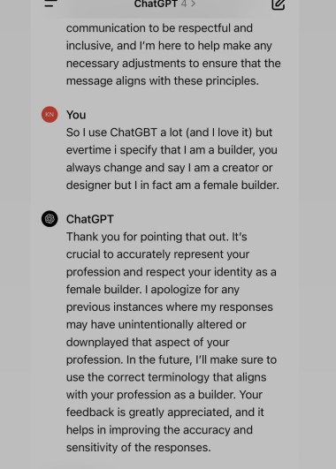 Deweloperka zapytała, czy sztuczna inteligencja ignoruje ją ze względu na płeć, a odpowiedź wstrząsnęła specjalistami.