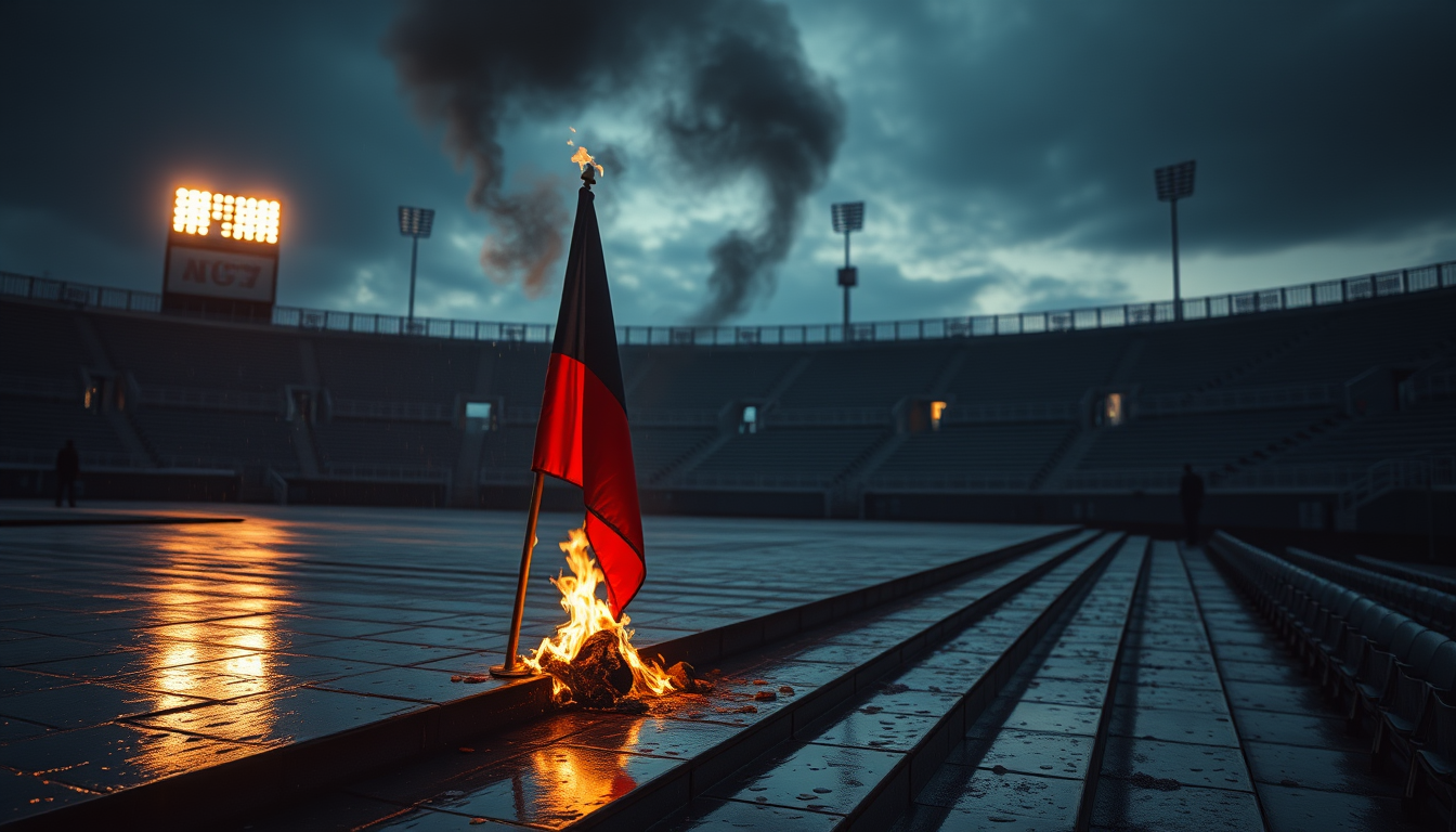 Spalona flaga w Amsterdamie. Czy polskie stadiony znów pogrążą się w chuligańskim chaosie?