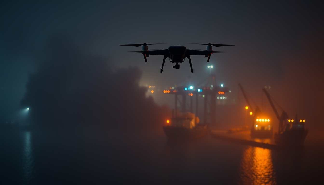 Uderzenie dronów na rosyjski port.