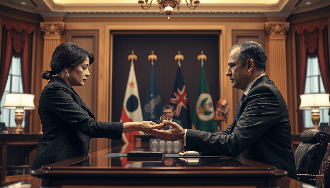 Machado spotkała się z Trumpem, wręczając mu Pokojową Nagrodę Nobla.